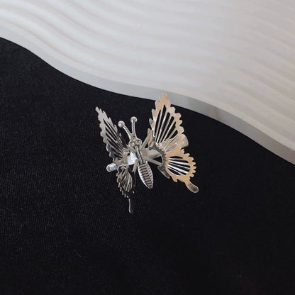 5Pcs Gold Butterfly Hair Clips, Hollow - Out Metal Hair Accessories, Perfect for Braids & Stylish Hairstyles