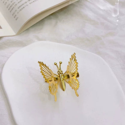 5Pcs Gold Butterfly Hair Clips, Hollow - Out Metal Hair Accessories, Perfect for Braids & Stylish Hairstyles